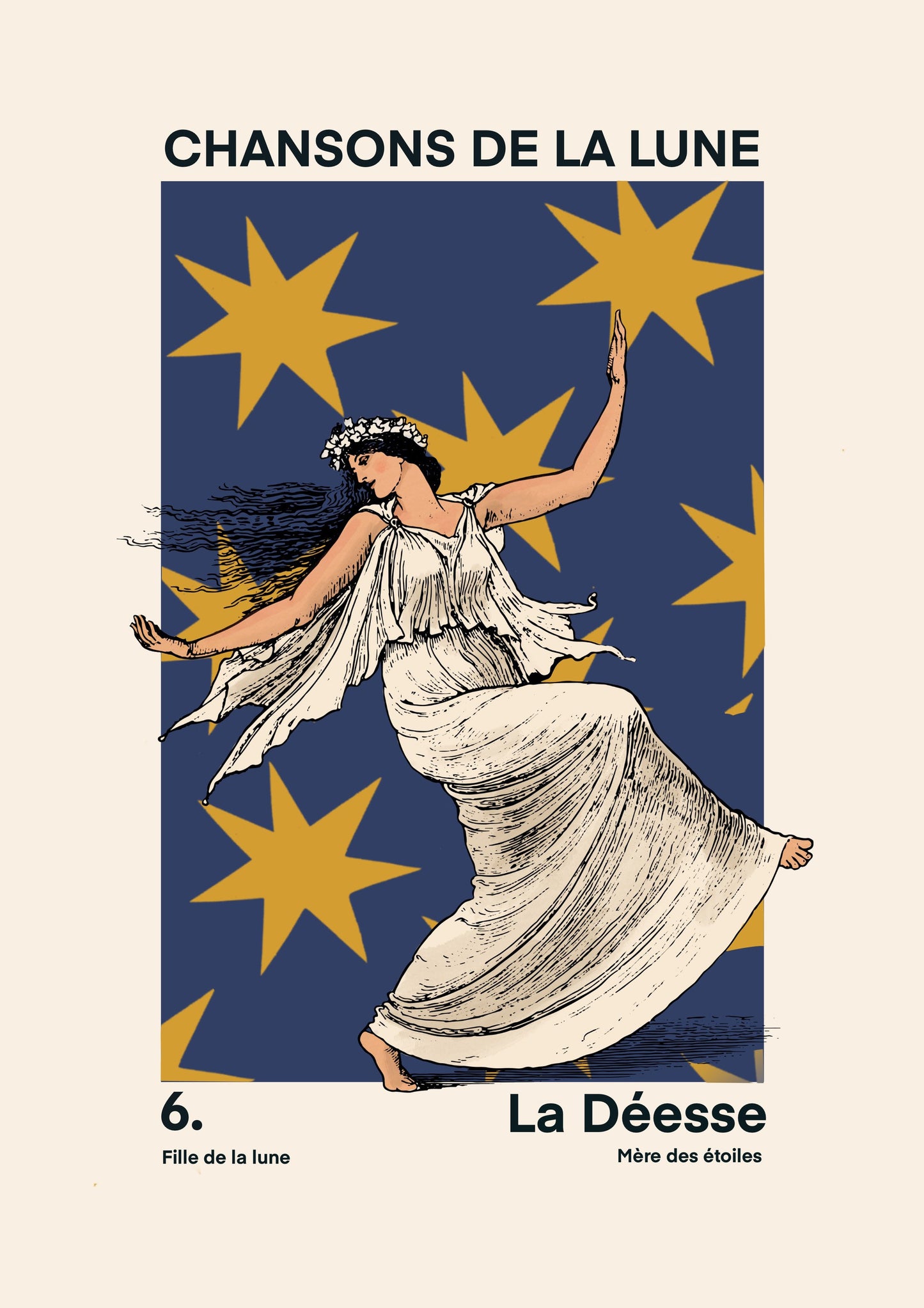 Moon Dance Blue | Unframed