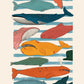 Whaley Good Time / Whale Print / Colourful Nursery Art / Kids Room / Sea Print / Gifts for Boys / kids / Rainbow / Colour Pop / Bright