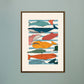 Whaley Good Time / Whale Print / Colourful Nursery Art / Kids Room / Sea Print / Gifts for Boys / kids / Rainbow / Colour Pop / Bright