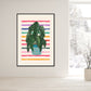 Spotted Begonia, Hand Drawn Plant Print, Colourful House Plant Print, Colour Pop Potted Plant, Cute Plant Print, Funky Print,