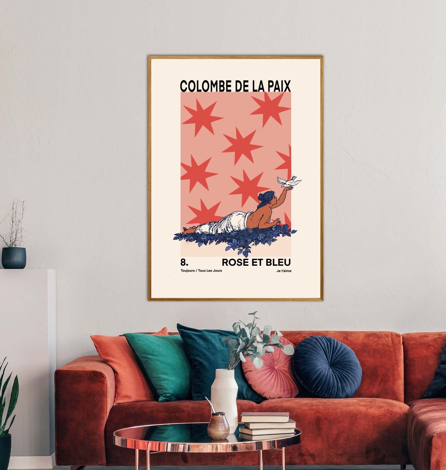 The Woman With Peace Dove | Unframed