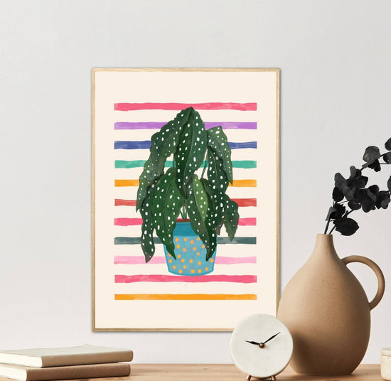 Spotted Begonia | Unframed