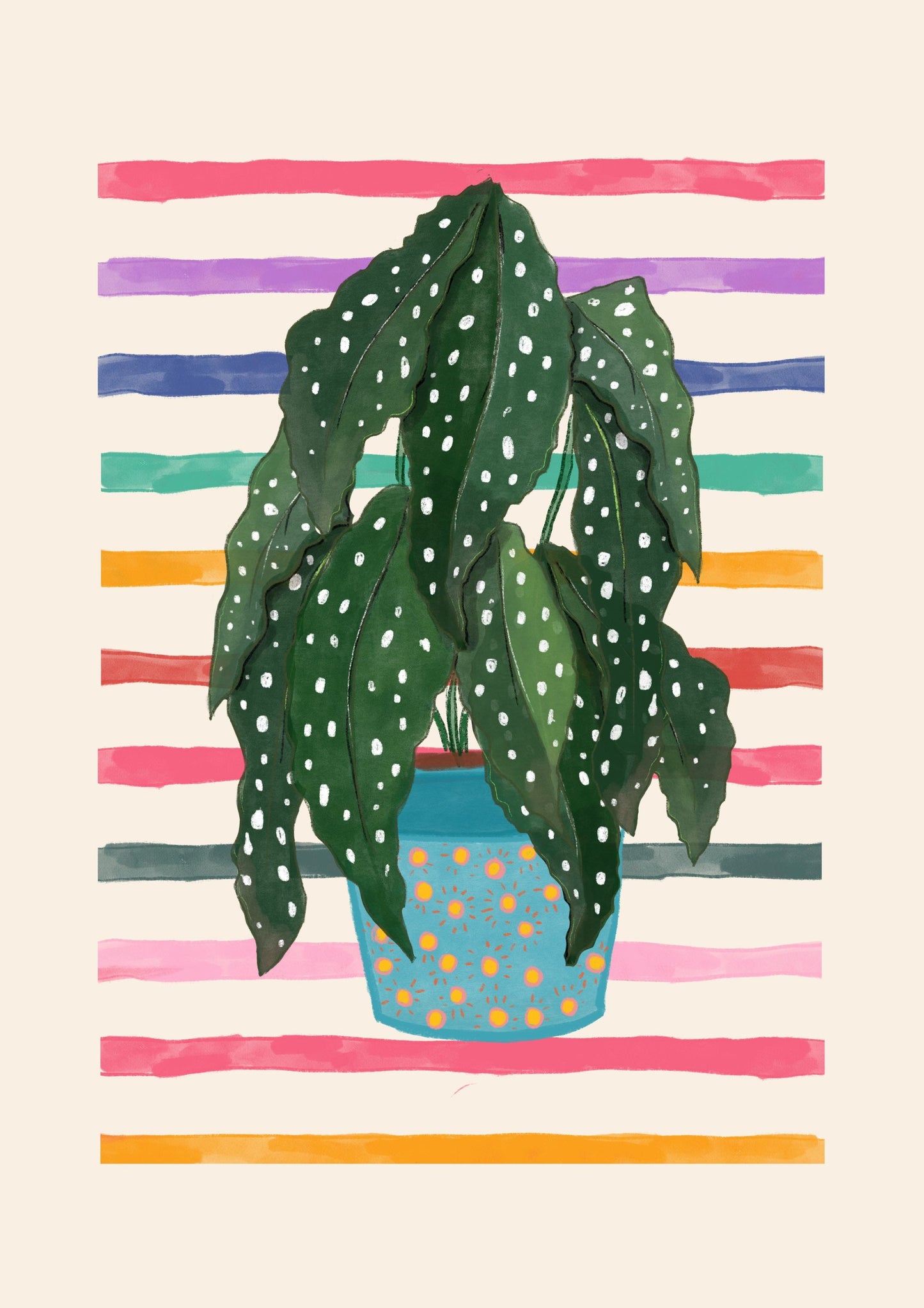 Spotted Begonia | Unframed