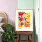 Foire d’été / Peony Print / Fruit Print / Still Life / Summer Print / French Print / Fruit / Wall Art / Tropical Print / Botanical Print
