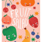 Fruity Kids Print / Fruit illustration / Eco / Nursery Art / Kids Room / Art / Print / Gifts for Her / kids / Rainbow / Colour Pop / Bright