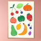Fruity Friends | Unframed