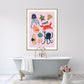 Under the Sea, kids cute ocean print, cute bathroom print, colourful bathroom print, Octopus print, hand drawn bathroom print, sea horse,