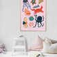 Under the Sea, kids cute ocean print, cute bathroom print, colourful bathroom print, Octopus print, hand drawn bathroom print, sea horse,