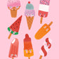 Ice Cream Print / Children’s Wall Art / Kids Prints / children’s Prints / Nursery / happy Print / play room / Wall Art / Kids Room / Summer
