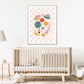 Cuties in Space, Children’s Wall Art, Kids Space Art, Sweet Nursery Picture, Cute Space Print, Present Baby Girl, Present for Little Girl