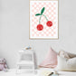 Happy Little Cherries, Children’s Wall Art, Kids Cute Art, Sweet Nursery Picture, Cute Print, Present Baby Girl, Present for Little Girl