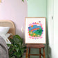 Wonderful World / Planet Earth / Eco / Nursery Art / Kids Room / Art / Print / Gifts for Her / kids / Rainbow / Colour Pop / Bright / beauty