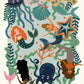 Make Waves, Mermaids, Girls Bedroom Mermaid Print, Baby Girl Mermaid, Girls Mermaid Poster, Bright Colourful Mermaids, Girls Bedroom Poster,