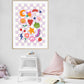 Peace and Love, Children’s Wall Art, Kids Cute Art, Sweet Nursery Picture, Cute rainbow Print, Present Baby Girl, Present for Little Girl