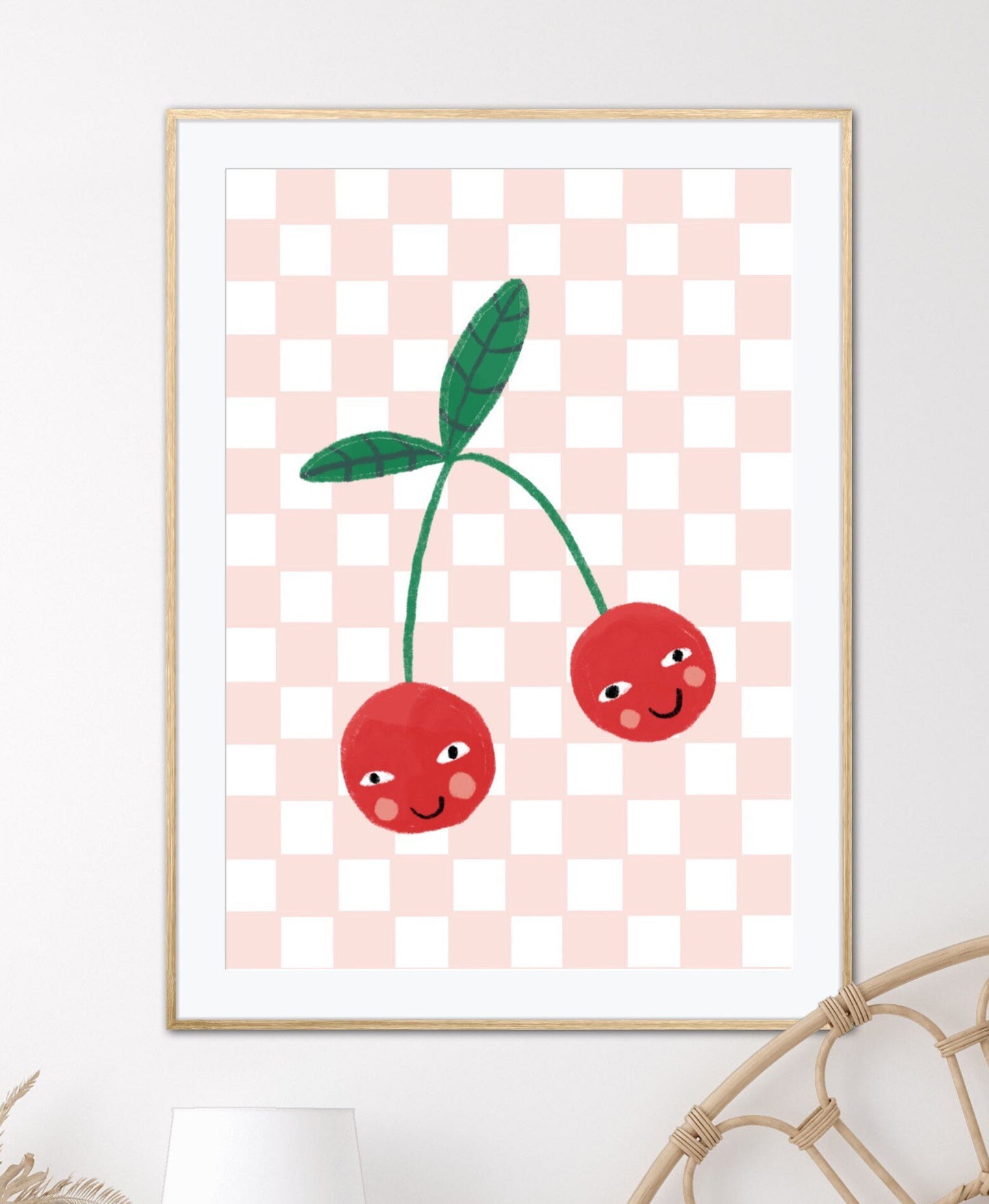 Happy Little Cherries | Unframed