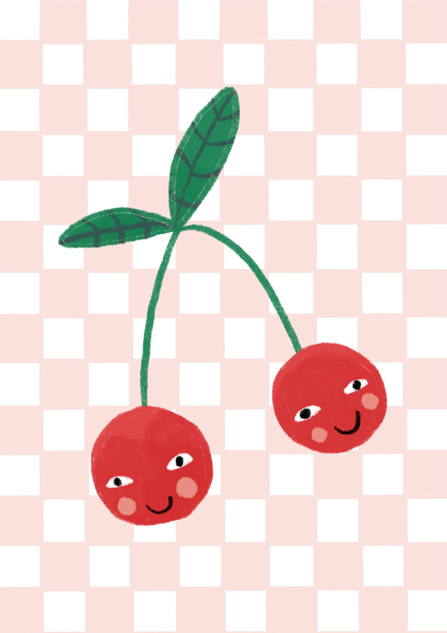 Happy Little Cherries | Unframed