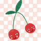 Happy Little Cherries, Children’s Wall Art, Kids Cute Art, Sweet Nursery Picture, Cute Print, Present Baby Girl, Present for Little Girl