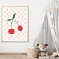 Happy Little Cherries, Children’s Wall Art, Kids Cute Art, Sweet Nursery Picture, Cute Print, Present Baby Girl, Present for Little Girl