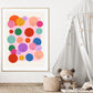 Smiley Face, Bright Happy Print, Colourful Kids Print, Teen Bedroom, Tween Bedroom, Girls art poster, bright colourful poster