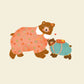 Mama Bear / Children’s Wall Art / Kids Prints / children’s Prints / Nursery / happy Print / play room / Wall Art / Kids Room / hand drawn