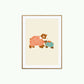 Mama Bear / Children’s Wall Art / Kids Prints / children’s Prints / Nursery / happy Print / play room / Wall Art / Kids Room / hand drawn
