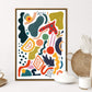 Abstract Shape Art / Abstract Print / Colourful Print / Modern Art / Living Room Print / French Print / Wall Art / Geometric Print / Snug
