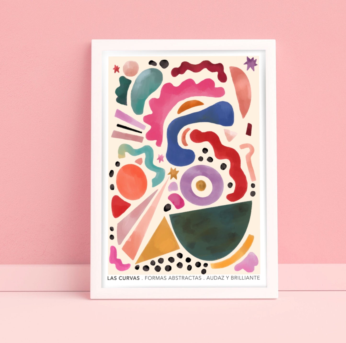 Las Curvas Abstract | Unframed