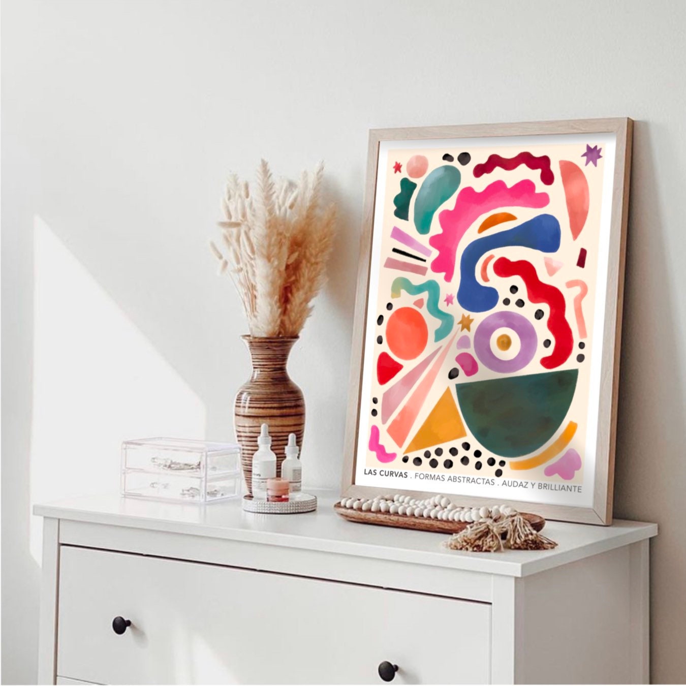 Las Curvas Abstract | Unframed