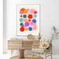 Smiley Face, Bright Happy Print, Colourful Kids Print, Teen Bedroom, Tween Bedroom, Girls art poster, bright colourful poster
