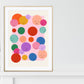 Smiley Face, Bright Happy Print, Colourful Kids Print, Teen Bedroom, Tween Bedroom, Girls art poster, bright colourful poster