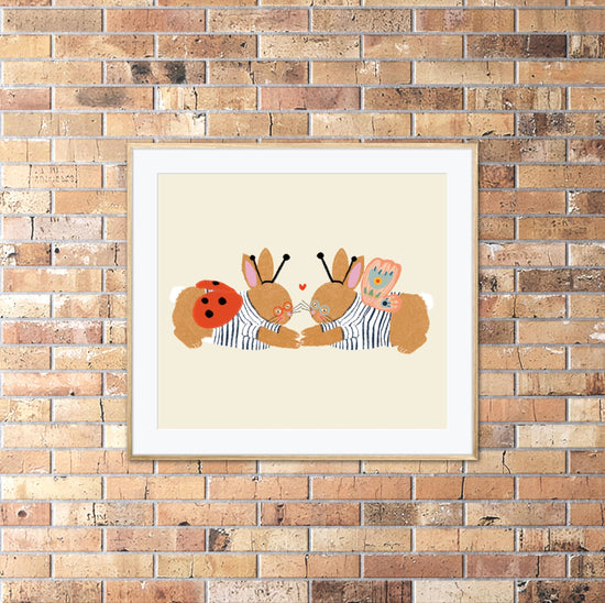 Bunny Twins | Unframed
