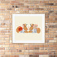 Bunny Twins / Children’s Wall Art / Kids Prints / children’s Prints / Nursery / happy Print / play room / Wall Art / Kids Room / hand drawn