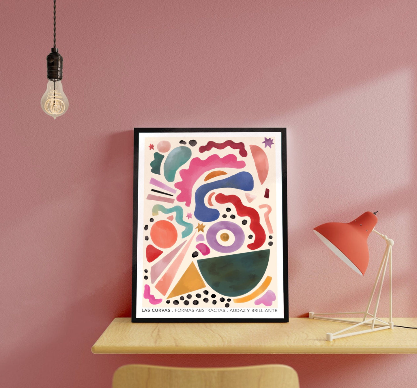 Las Curvas Abstract | Unframed
