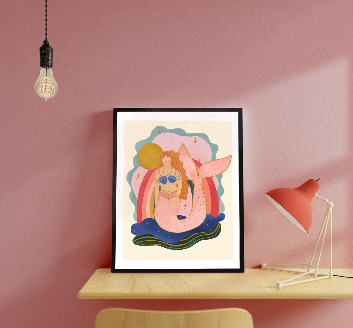 Rainbow Mermaid | Unframed