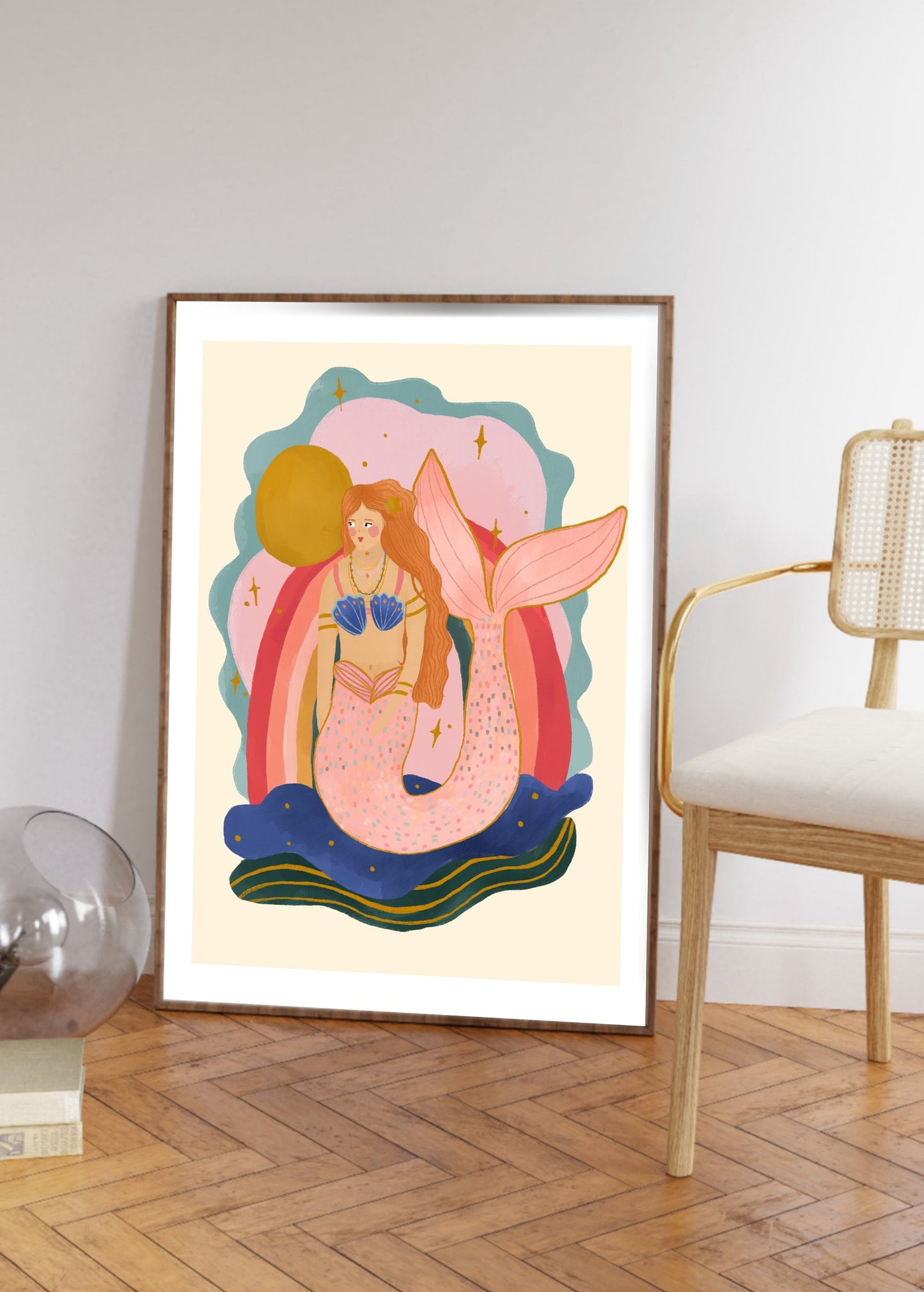 Rainbow Mermaid | Unframed