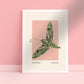 Night Moth, Insect Print, French, Vintage Art, Pink Print, Gallery Wall Print, Bedroom, A5, A4, A3, A2, A1, A0, Pink, Boho, Vintage Insect