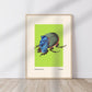 Lime Beetle | Unframed