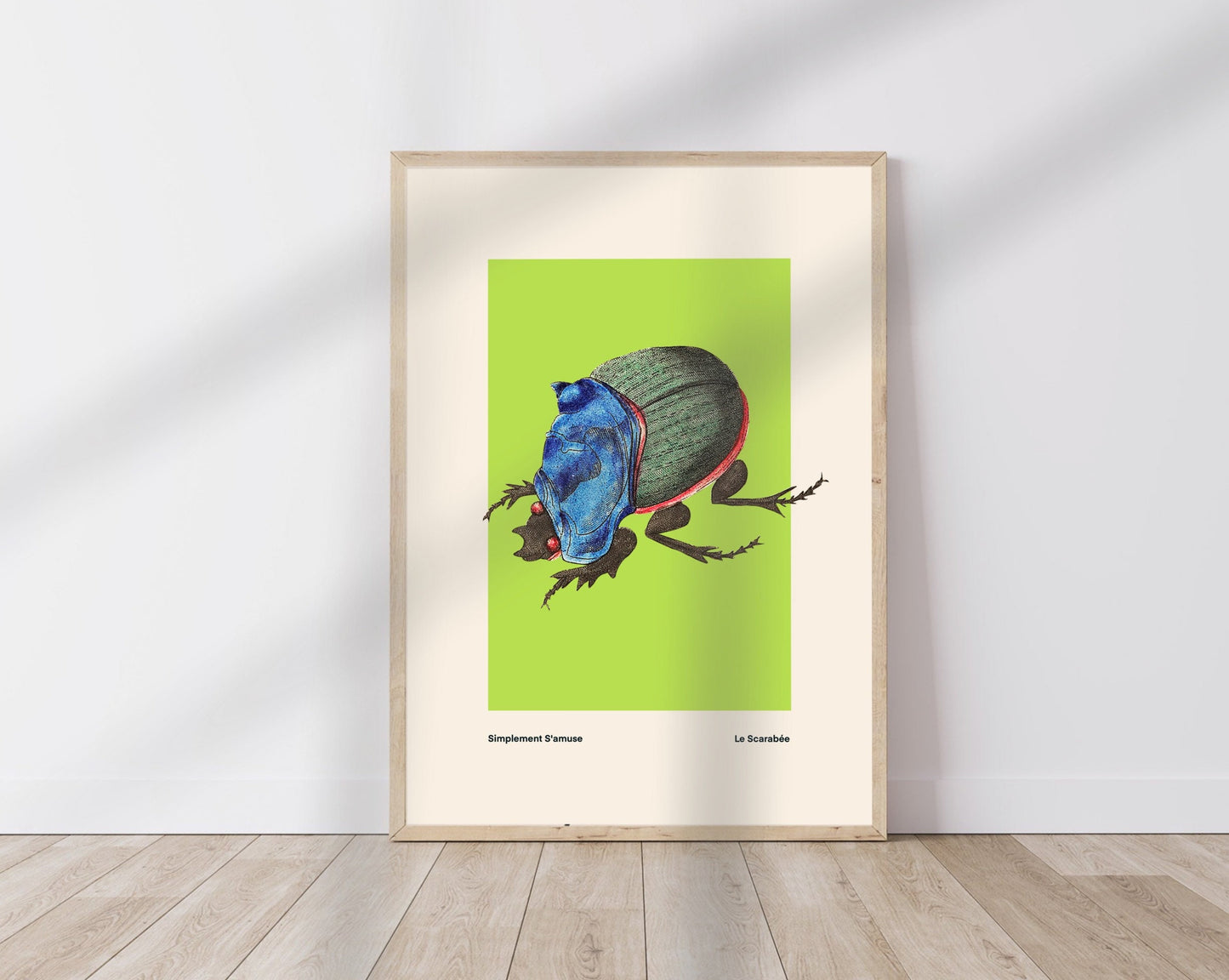 Lime Beetle | Unframed