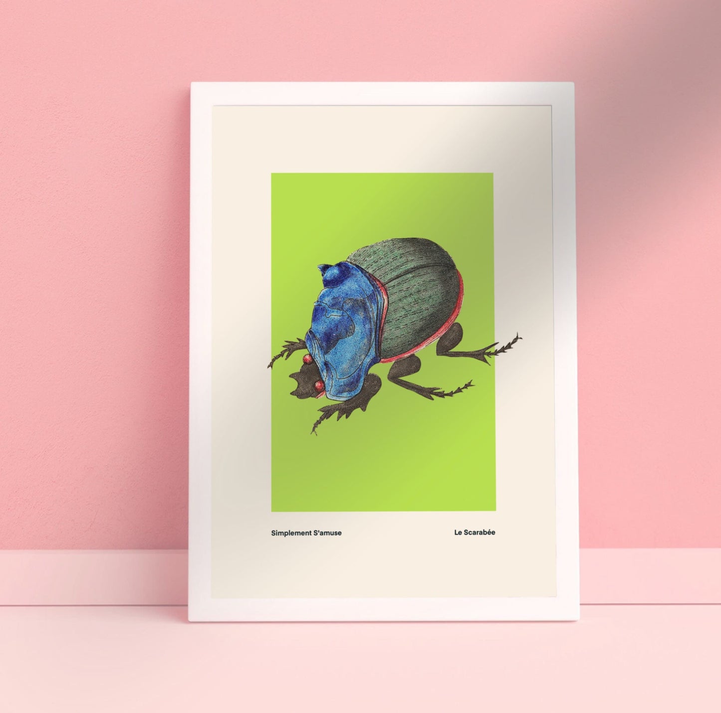 Lime Beetle | Unframed