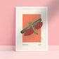 Grasshopper, Insect Print, French, Vintage, Bright Print, Gallery Wall Print, Bedroom, A5, A4, A3, A2, A1, A0, Warm Colours, Boho, Vintage