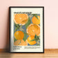Sweet Orange / Orange Print / Fruit Print / Still Life / Summer Print / French Print / Fruit / Wall Art / Tropical Print / Botanical Print /