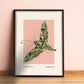 Night Moth, Insect Print, French, Vintage Art, Pink Print, Gallery Wall Print, Bedroom, A5, A4, A3, A2, A1, A0, Pink, Boho, Vintage Insect
