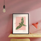 Night Moth, Insect Print, French, Vintage Art, Pink Print, Gallery Wall Print, Bedroom, A5, A4, A3, A2, A1, A0, Pink, Boho, Vintage Insect