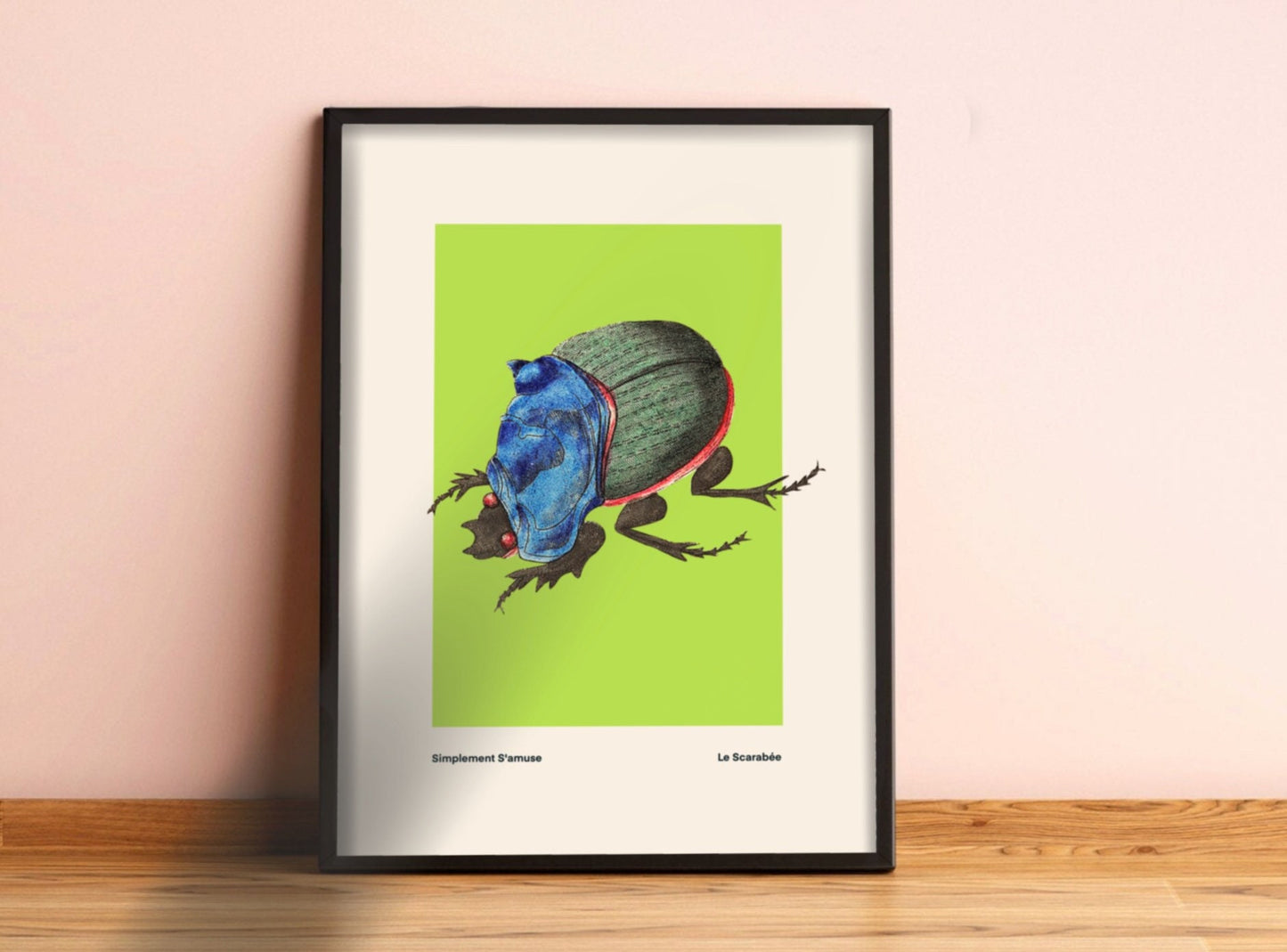 Lime Beetle | Unframed
