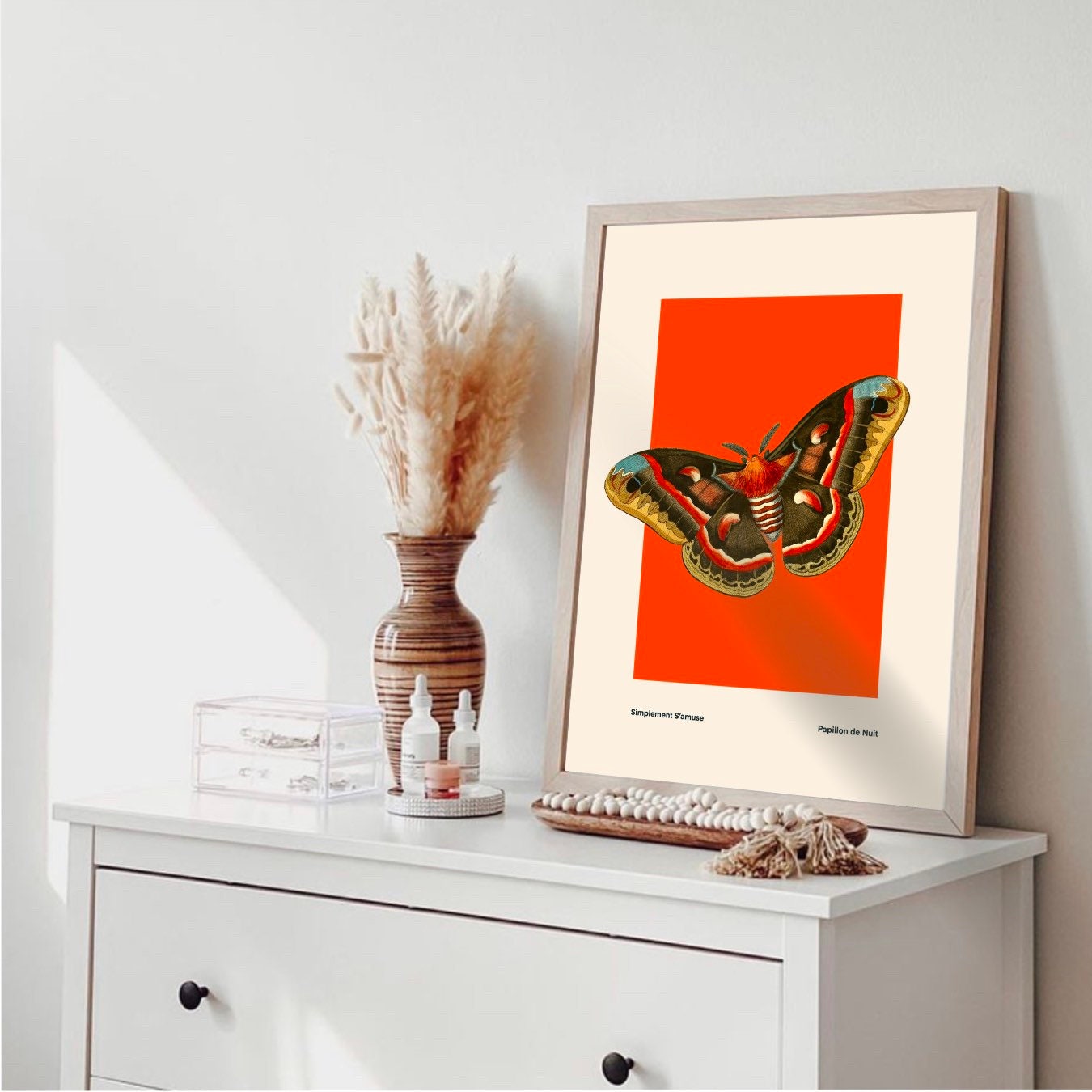 Butterfly on Orange | Unframed