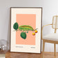 Bug Art, Insect Print, French, Vintage Art, Bright Print, Gallery Wall , Bedroom, A5, A4, A3, A2, A1, A0, Warm Colours, Boho, Vintage