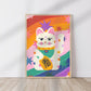 Lucky Cat | Unframed