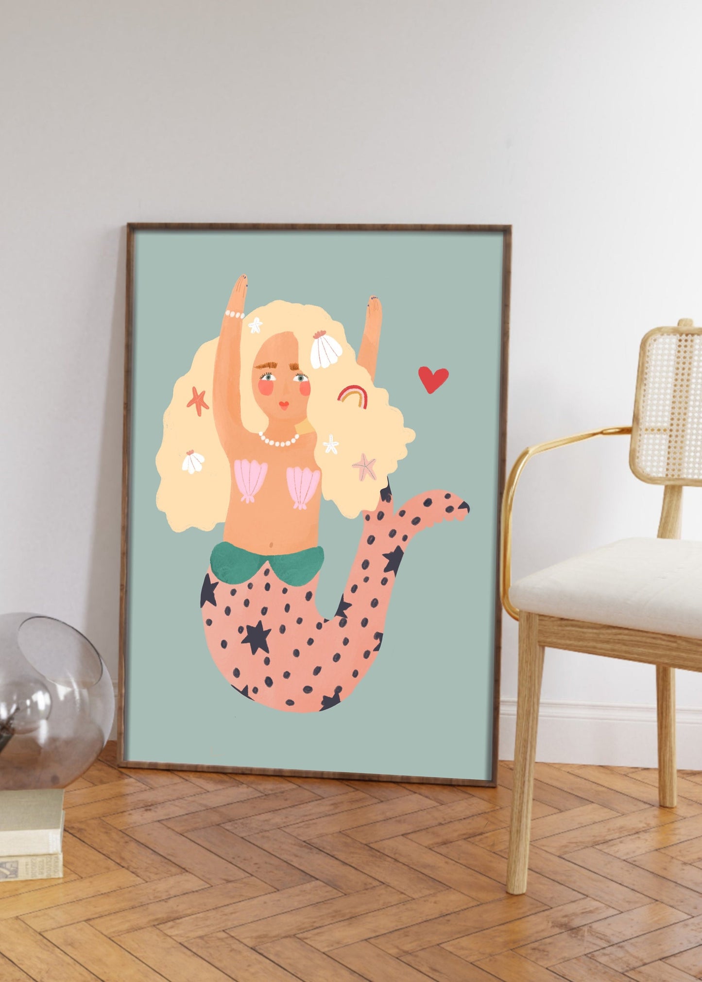 Cute Mermaid | Unframed