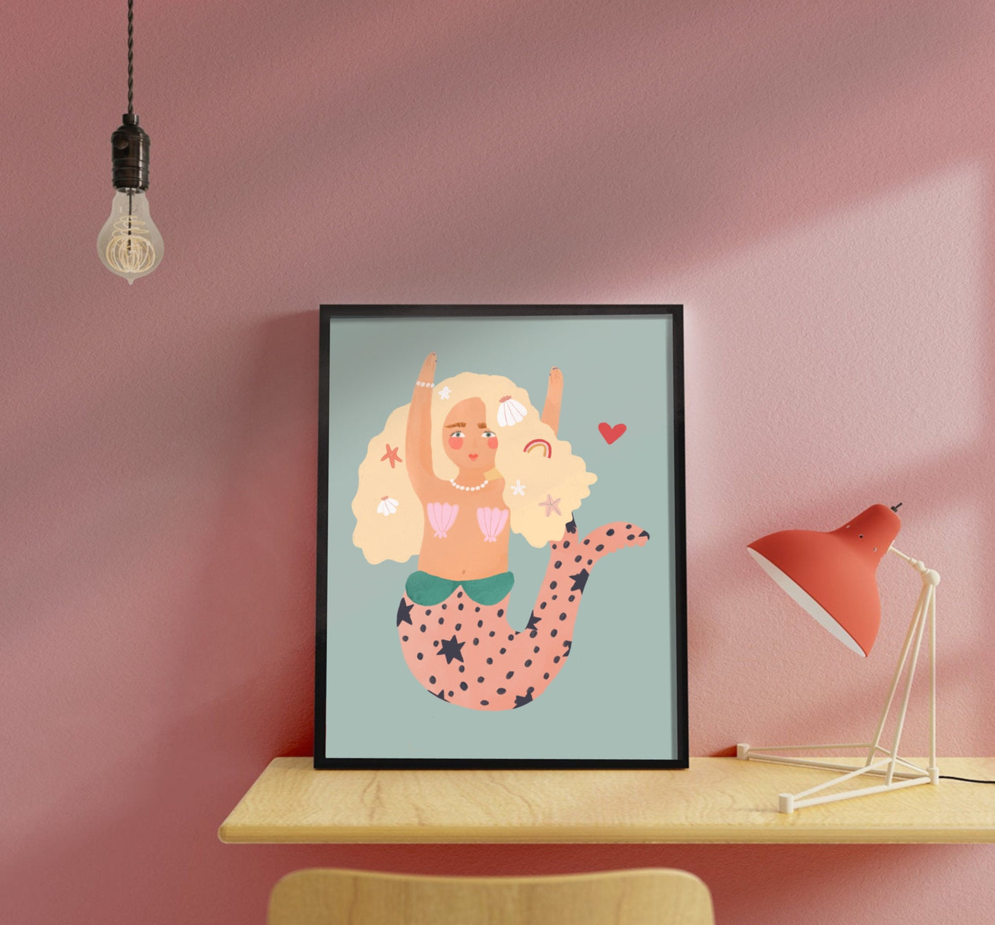 Cute Mermaid | Unframed