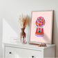 Bright Funky Print, Rainbow Bubble Gum, Kids Art Prints, Gallery Art Print, Colourful Rainbow Poster, A5, A4, A3 Kids Wall Art, Kids Rainbow
